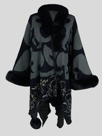 Stilvoller Winterponcho für Damen - Elora