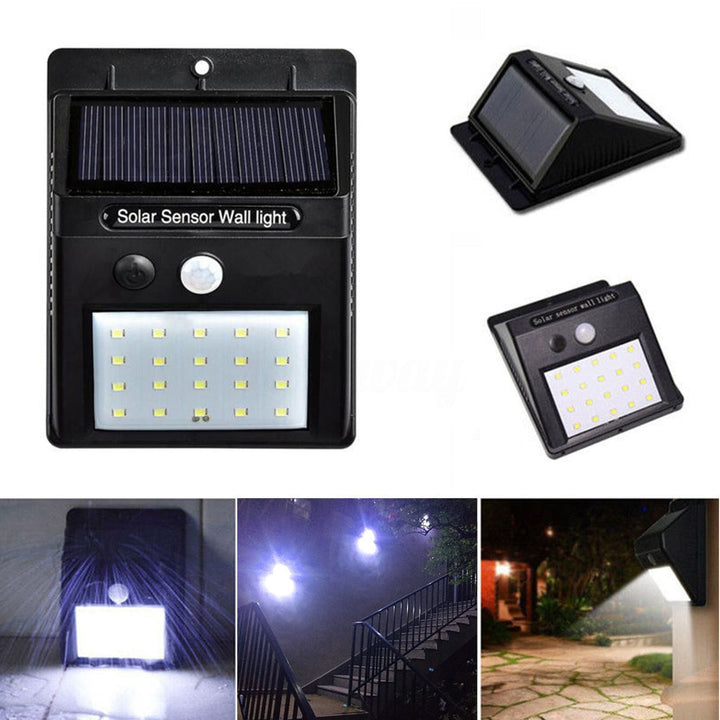 Set aus 5 Solar LED Außenlampen – LumaPath