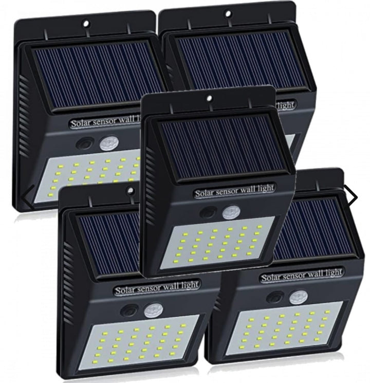 Set aus 5 Solar LED Außenlampen – LumaPath