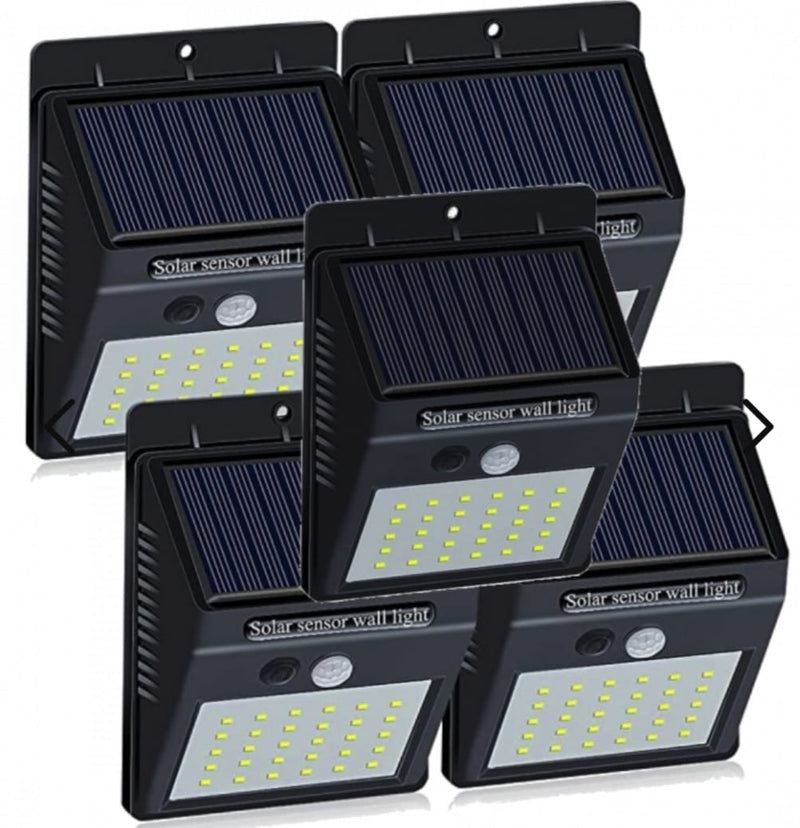 Set aus 5 Solar LED Außenlampen – LumaPath