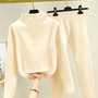 Zweiteiliges Damen-Winterset mit Fleece-Pullover und Hose – Eva
