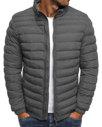 Einfarbige Jacke mit Reißverschluss - Ethan
