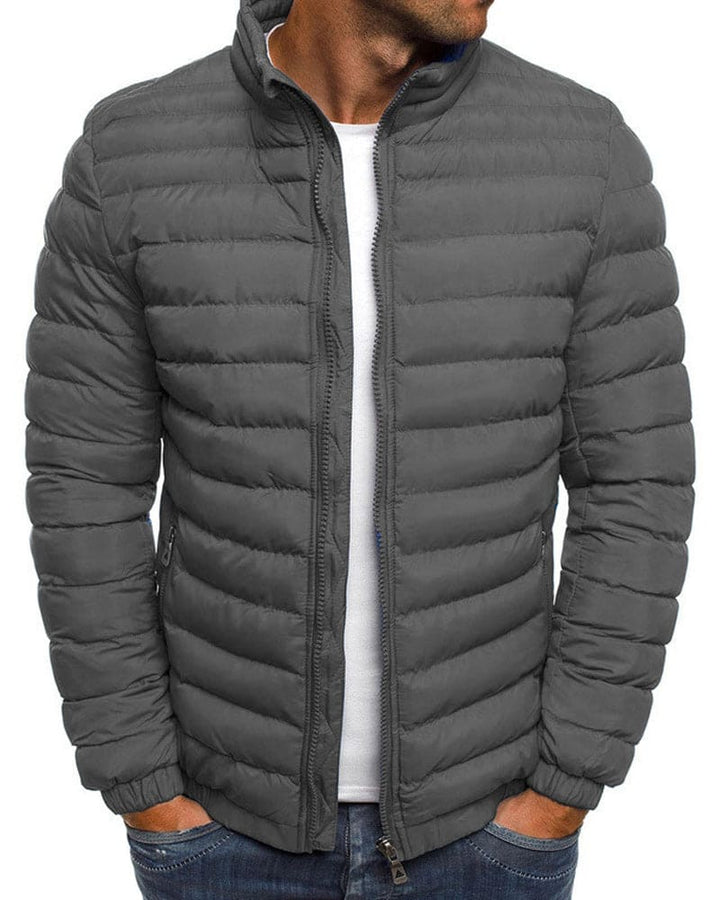 Einfarbige Jacke mit Reißverschluss - Ethan
