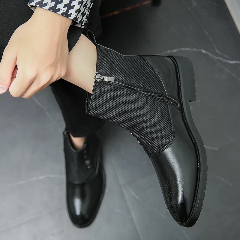 Luxuriöse Herren-Lederstiefel - Levi