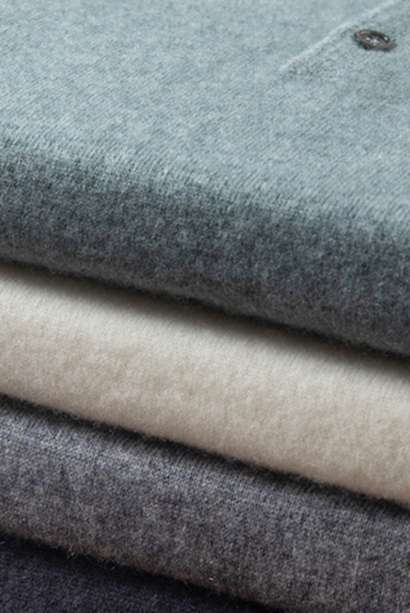 Stylish men's polo made of cashmere-merino wool – Renzo