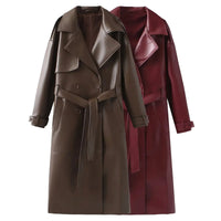 Stilvolle vegane Leder-Damenjacke - Viviette