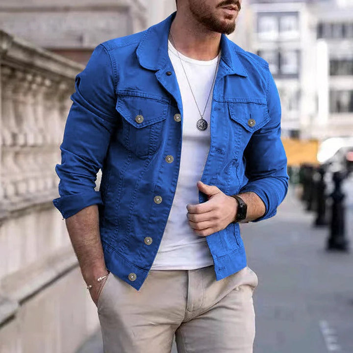 Herren-Denimjacke mit Slim-Fit-Passform – Milan