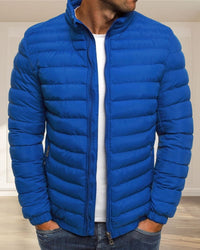 Einfarbige Jacke mit Reißverschluss - Ethan