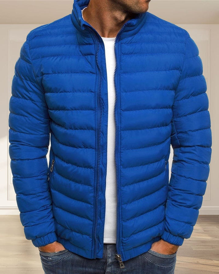 Einfarbige Jacke mit Reißverschluss - Ethan