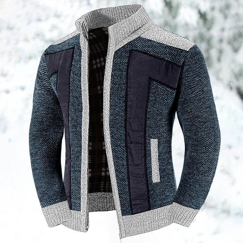 Wolljacke mit Reißverschluss und Pullover - Leon