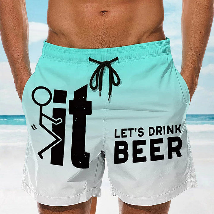 Hawaii Heren Zwembroek met Elastische Taille – Fabio