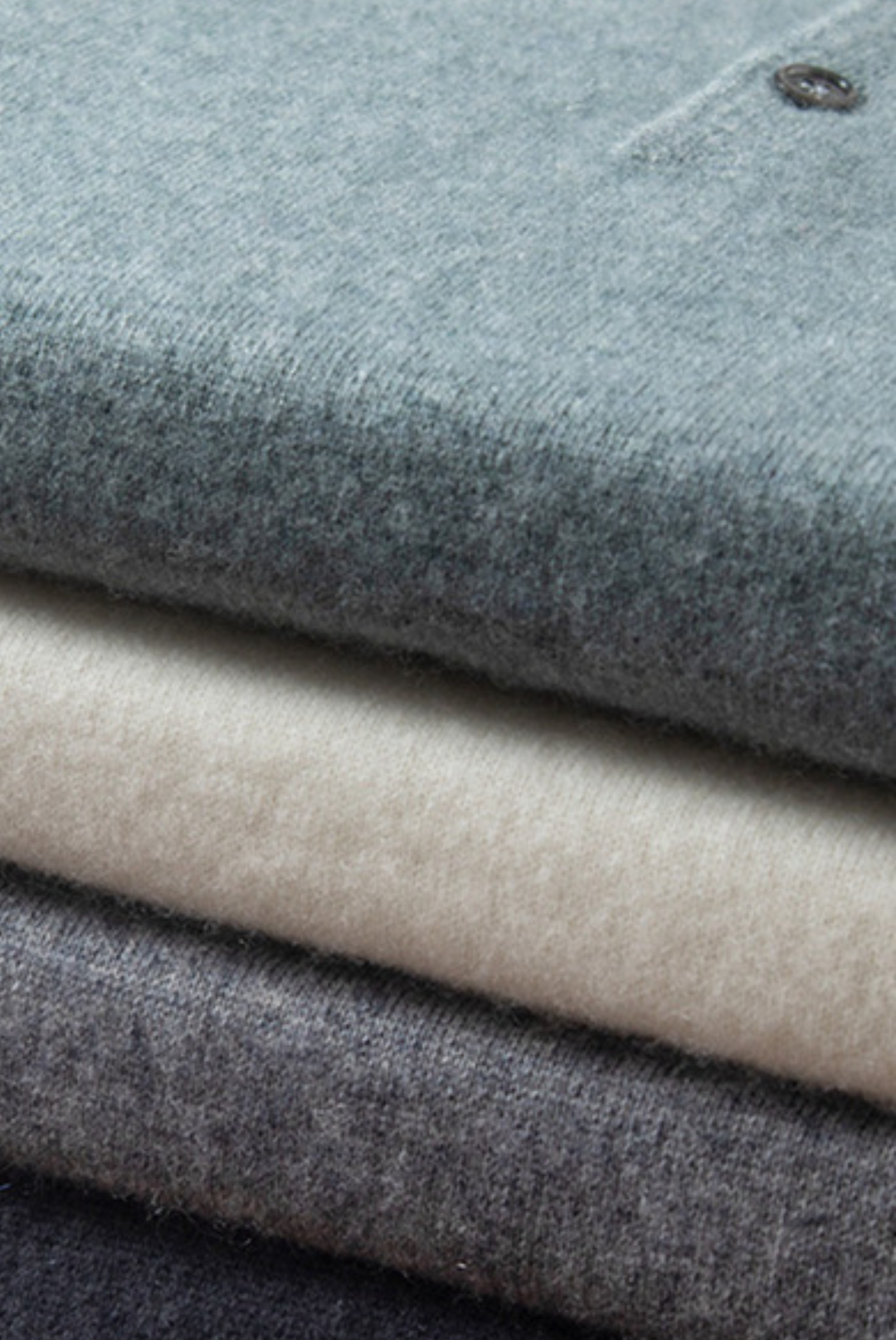 Stylish men's polo made of cashmere-merino wool - Miro