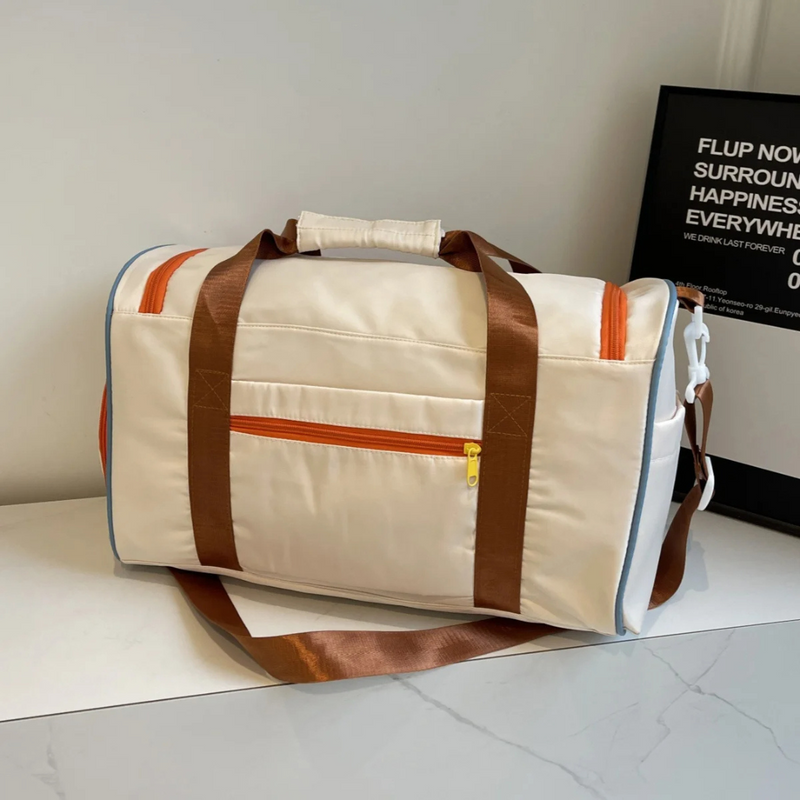 Lichtgewicht Duffeltas met Kleurblokken - FlexaBag