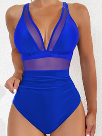 Damen Badeanzug mit Mesh und Push-up-Effekt – Chiara