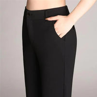 Schlanke Ausgestellte High Waist Hose – Mila