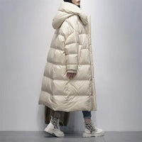 Lang Gefütterte Damen Winterjacke - Amara