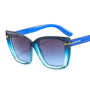 Stilvolle Cat-Eye-Sonnenbrille mit UV-Schutz und Verlauf - VueLuxe