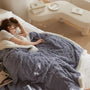 Dicke Winterdecke aus Lammwolle - WarmWool