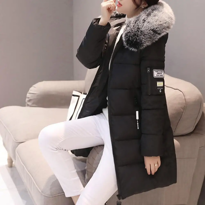 Bequeme winddichte Damen-Winterjacke - Elinora