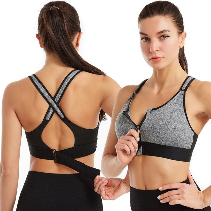 Sport-BH mit Reißverschluss & Rückenstütze – 1 kaufen, 1 gratis – Livia