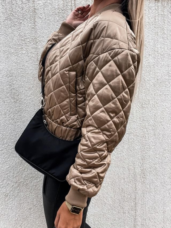 Gepolsterte Damen-Bomberjacke mit Taschen – Marisa