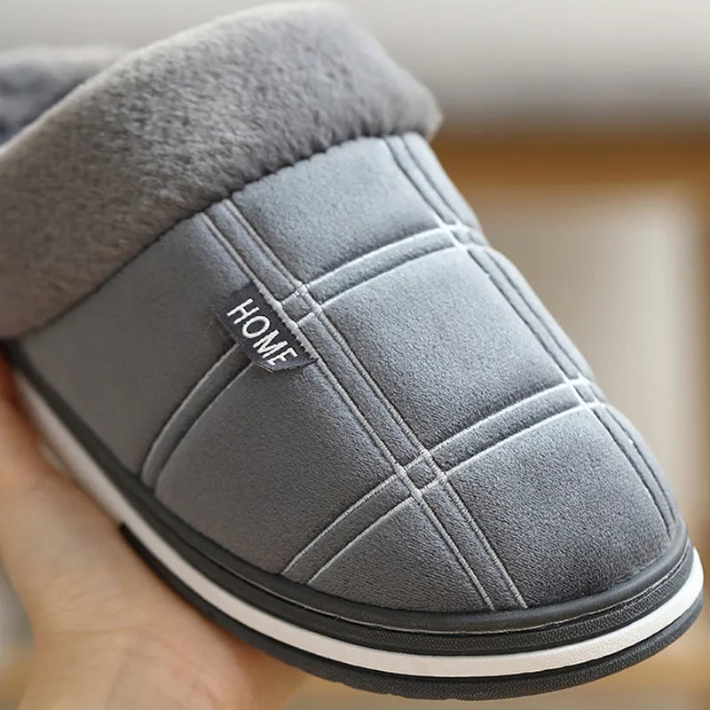 Check Slip-ons | Velvet-soft checked slippers