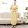 Jacquard Bademantel | Warmer und bequemer Fleecebademantel