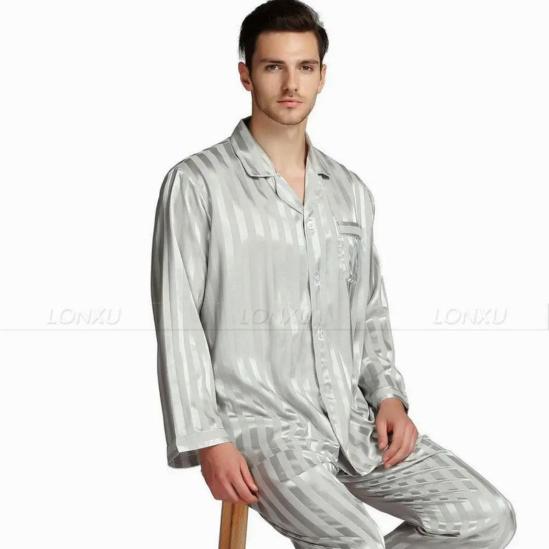 Luxus Pyjama | Eleganter Seidenpyjama für Herren