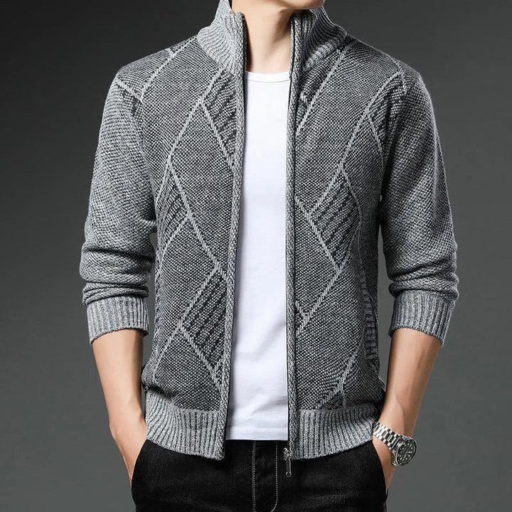 StripeZip Vest | Trendy striped winter vest