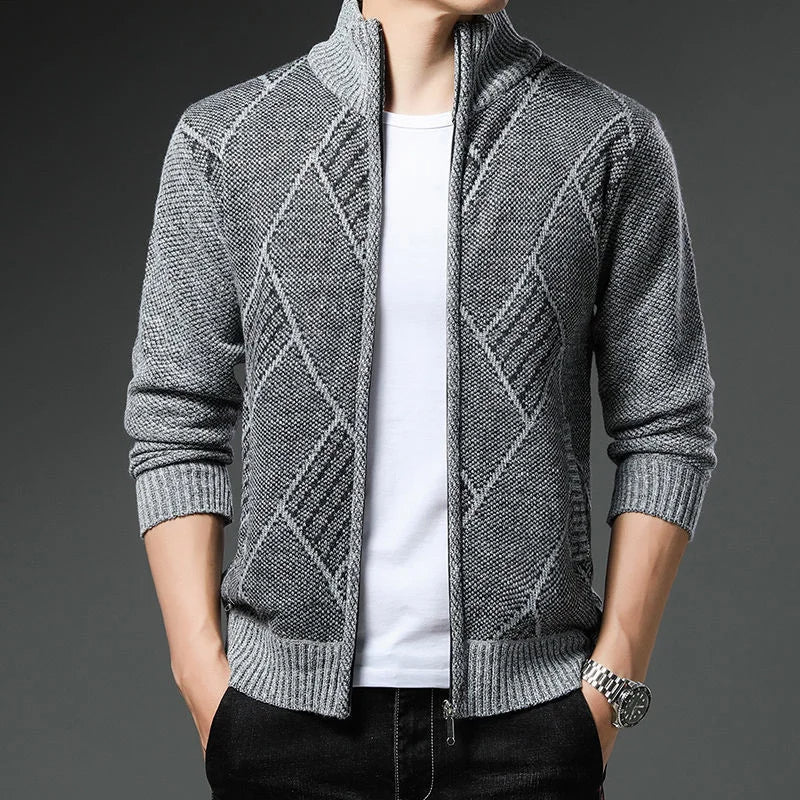 StripeZip Vest | Trendy striped winter vest
