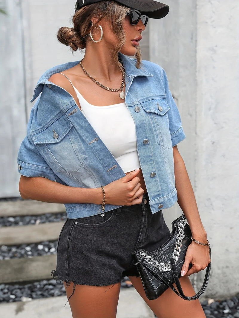Kurzarm-Jeansjacke | Luna | Modisch und bequem