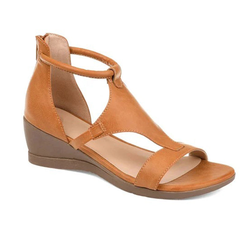 ElevateStyle Sandalen | Damensandalen mit erhöhtem Absatz und Knöchelriemendesign