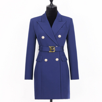 Stilvolles Unifarbenes Blazerkleid - Celeste