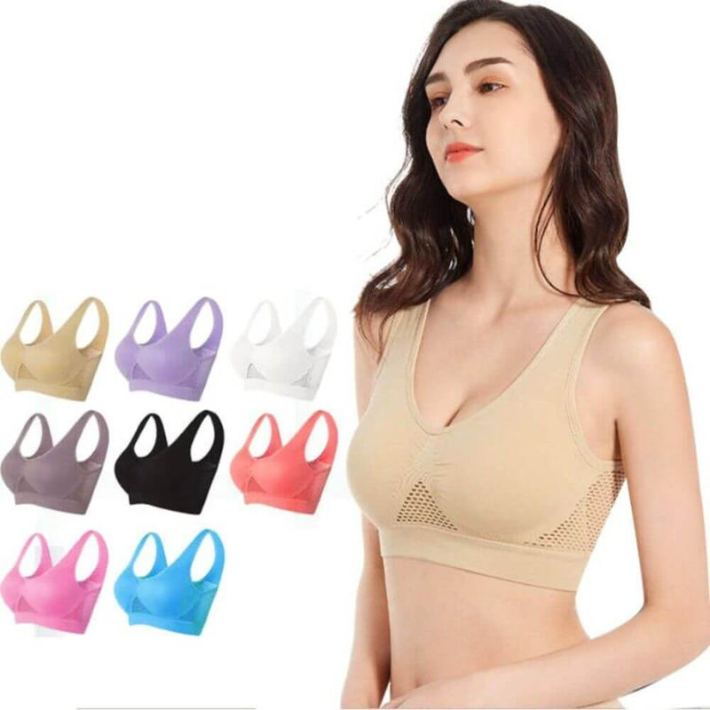 Ademende Mesh Sport BH - Sofia
