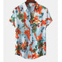 Leichtes & Stilvolles Herren-Tropenhemd mit Blumenmuster - Mateo