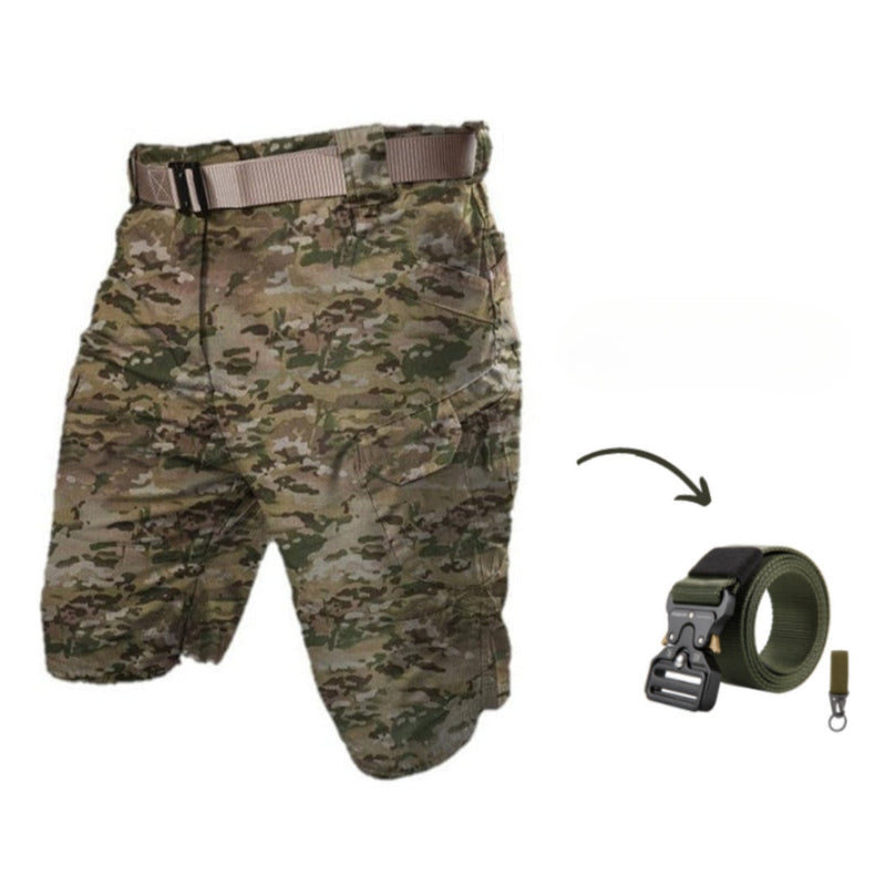 Heren Korte Cargo Shorts met 7 zakken & Gratis riem – Taro
