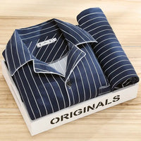 Gestreiftes Pyjama-Set | Hausanzug