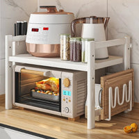 Kitchen Microwave Shelf Multi-Layer Condiment Organizer Rust Resistant – CookRack 