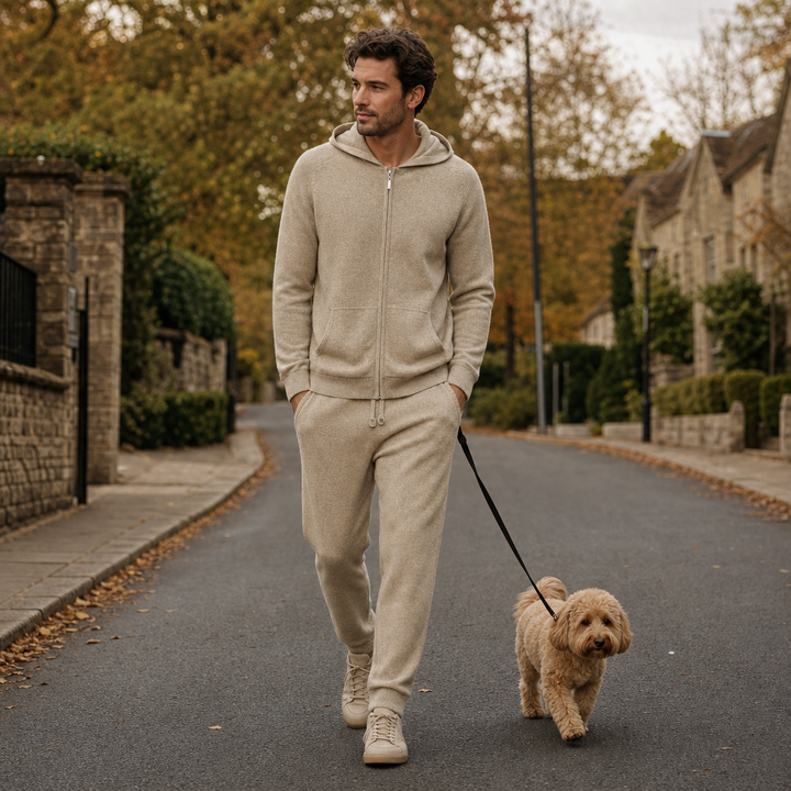 Luxe Wollen Joggingpak – Kasjmier Touch – Lorenzi