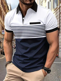 Gestreiftes Herren-Sommerpoloshirt – Damian