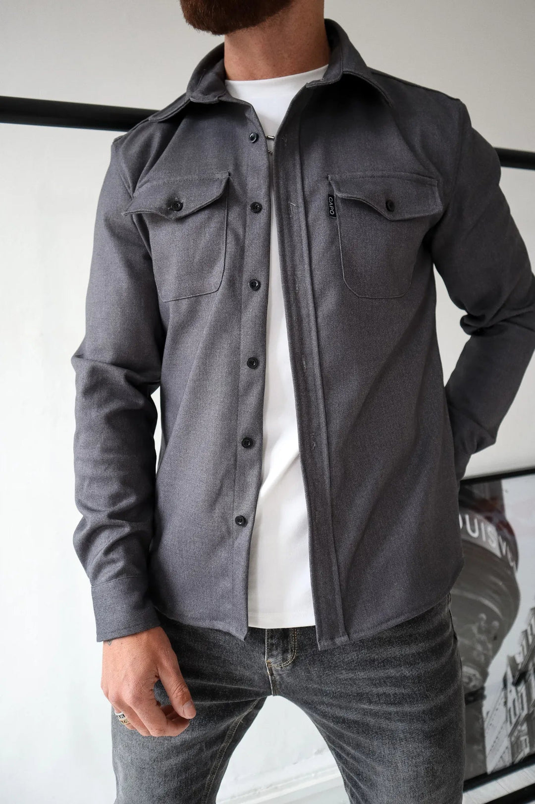 Modernes Hemdjacke für Herren – Elias