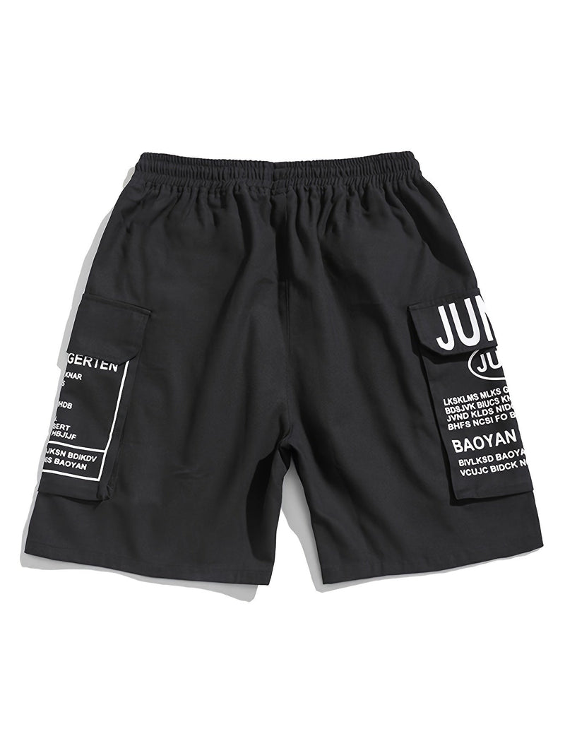 Heren Zomer Shorts met Letterprint Streetstyle Look - Milan