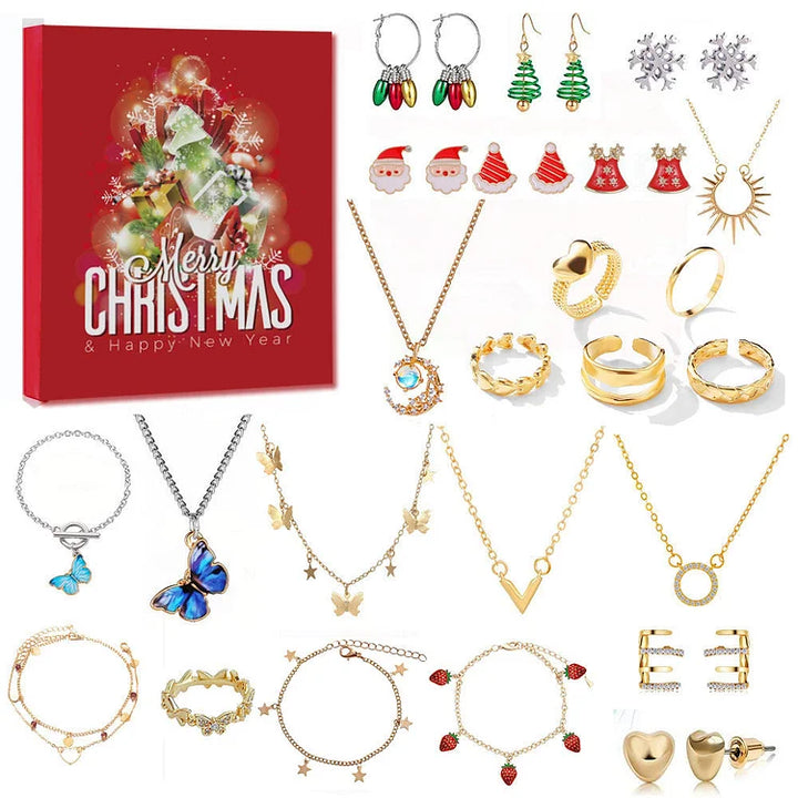Gouden/Zilveren Sieraden Adventskalender - Livia
