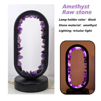 Handgefertigte Amethyst-Lampe - Serenith