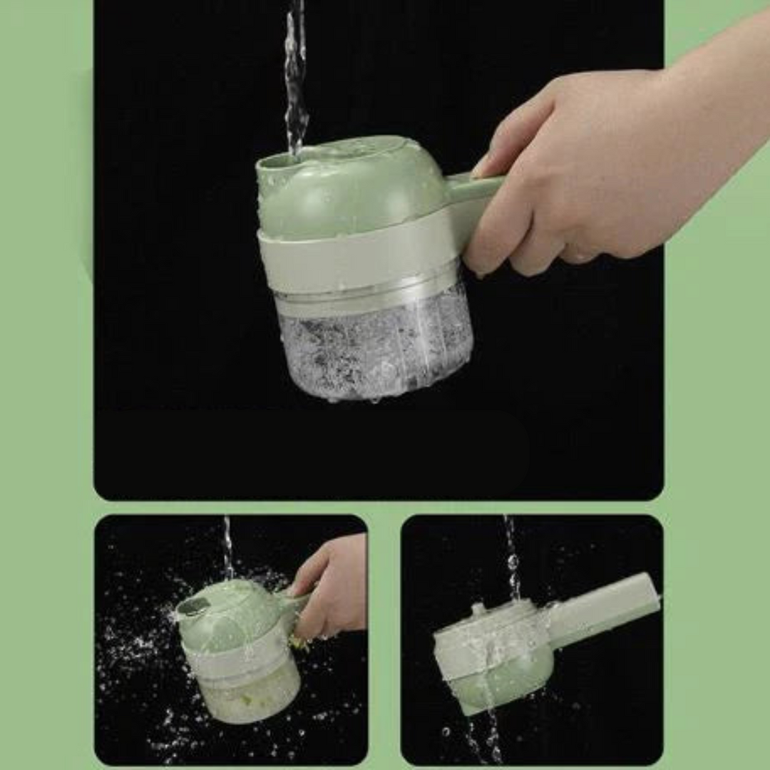 Onderdelen worden onder stromend water schoongespoeld, getoond op een zwarte achtergrond 6
