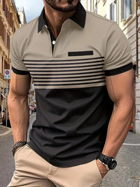 Gestreiftes Herren-Sommerpoloshirt – Damian