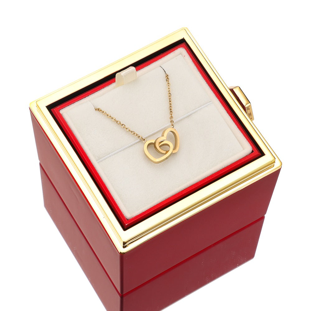 Ketting & Roos in Luxe Sieraaddoos met Verborgen Verrassing - Lunavia