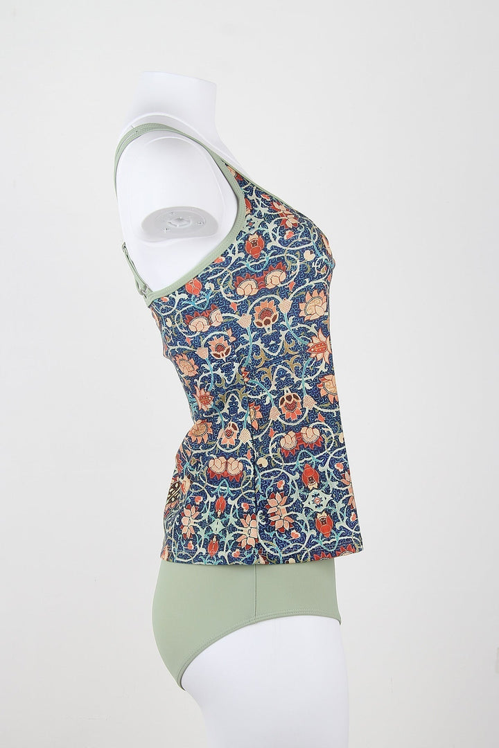 Stilvoller ärmelloser Bikini mit attraktivem Muster - SummerGlow