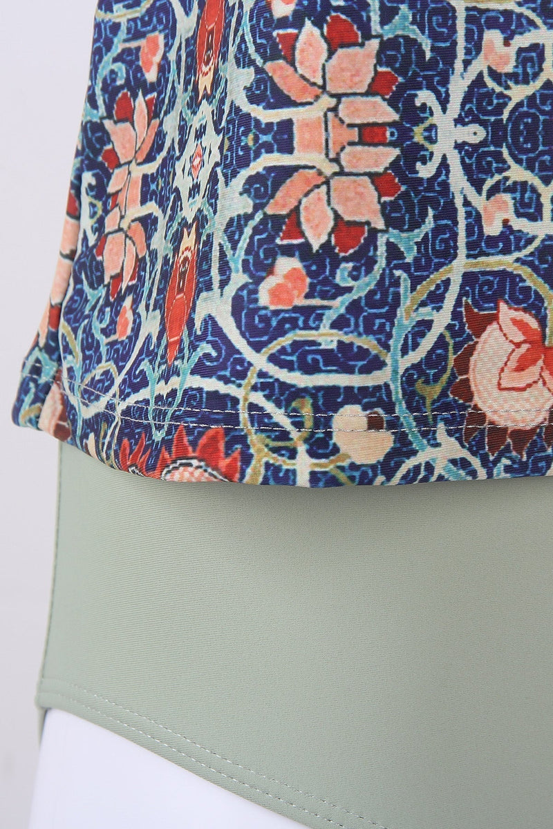 Stilvoller ärmelloser Bikini mit attraktivem Muster - SummerGlow