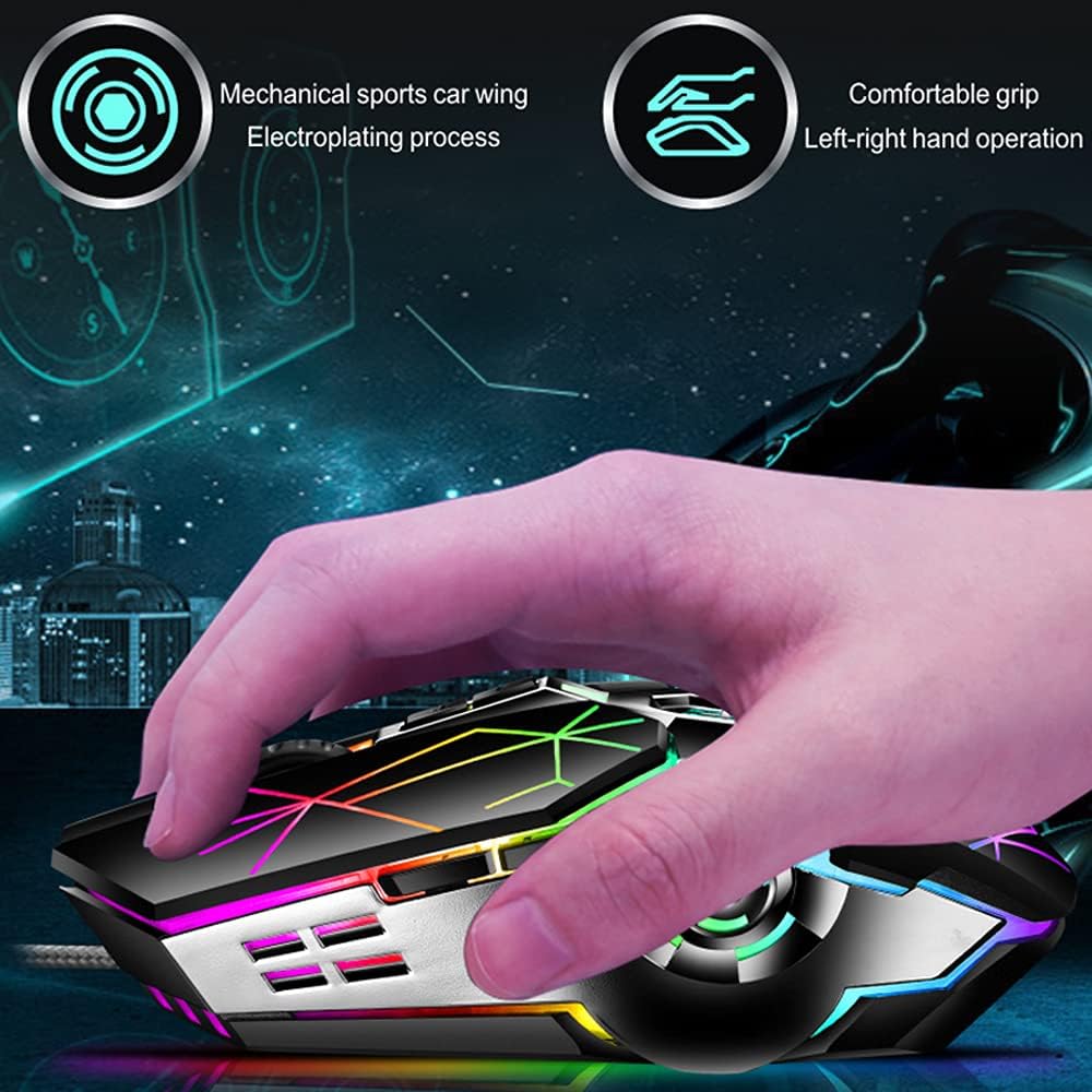 Mechanisch 87-toetsen gamingtoetsenbord met RGB-achtergrondverlichting en blauwe schakelaars